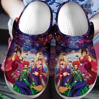 Galaxy Hocus Pocus Witches Halloween Clogs Shoes - Monsterry