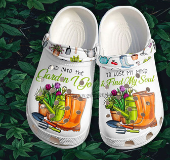 Garden Worker Clog Shoes Nana Grandma - And Into The Garden I Go Shoes Clog Clogs Gift Mom Mother Day - Monsterry