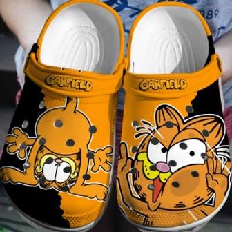 Garfield Crocs Crocband Clogs Comfortable Shoes For Men Women Kids - Monsterry DE