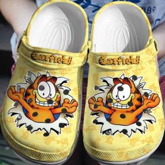 Garfield Crocs Crocband Shoes Comfortable Clogs For Men Women Kids - Monsterry