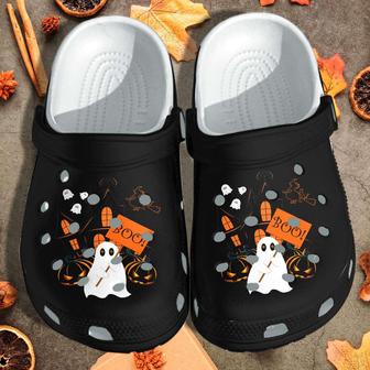 Ghost Boo Halloween Crocband Clogs Shoes - Monsterry CA