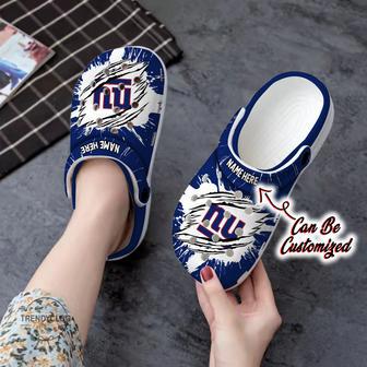 Giants Personalized Ny Giants Football Ripped Claw Clog Shoes | Favorety DE