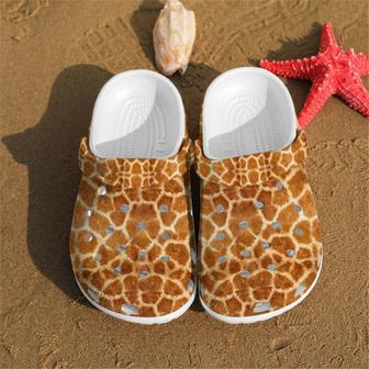 Giraffe Skin Pattern Shoes Crocbland Clogs Gifts For Son Daughter - Monsterry