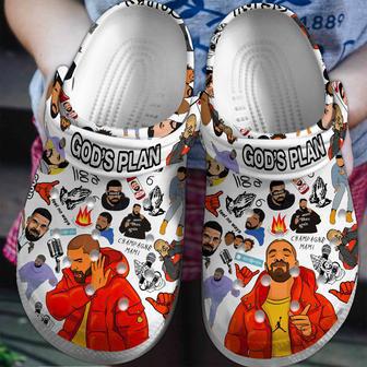 God's Plan Drake Singer Music Crocs Crocband Clogs Shoes | Favorety UK