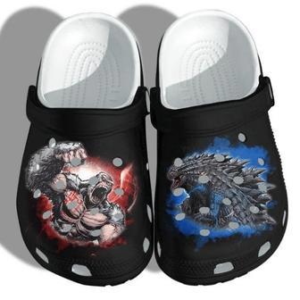 Godzilla Kong Monster Black Clogs Shoes | Favorety CA