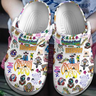 Grateful Dead Music Crocs Crocband Clogs Shoes | Favorety