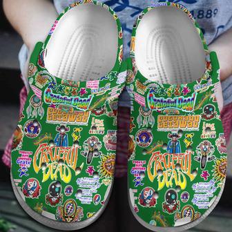 Grateful Dead Music Crocs Crocband Clogs Shoes | Favorety