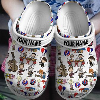 Grateful Dead Music Crocs Crocband Clogs Shoes | Favorety