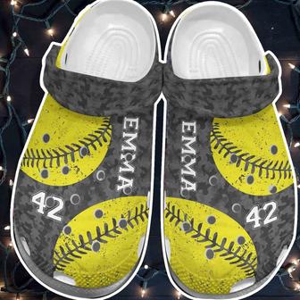Green Baseball Ball Croc Shoes For Batter - Funny Baseball Croc Shoes Custom Shoes For Men Women - Monsterry DE