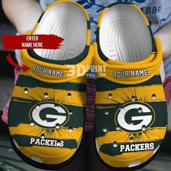 Green Bay Packers Customized Name Nfl Crocband Clog | Favorety