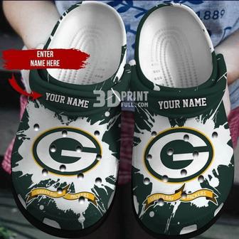 Green Bay Packers Customized Name Nfl Crocband Clog | Favorety