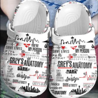 Grey Anatomy American Medical Tv Show Nurse Crocs Crocband Comfortable Clogs Shoes For Men Women - Monsterry UK