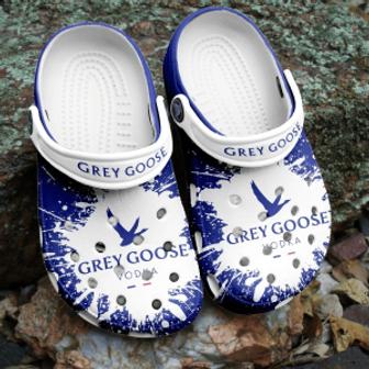Grey Goose Crocs Clogs Comfortable Crocband Shoes For Men Women - Monsterry