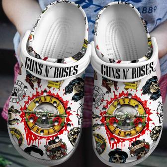 Guns N Rose Music Band Crocs Crocband Clogs Shoes - Monsterry AU