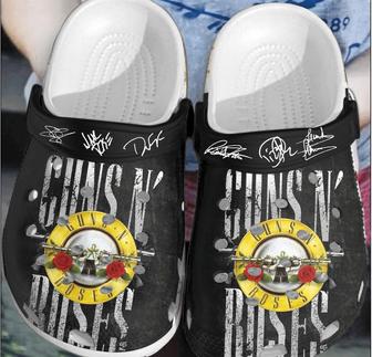 Guns N Roses Crocband Clog Shoes For Men Women - Monsterry