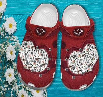 Hair Stylist Red Croc Shoes For Women Mother Day 2022- Hair Stylist Shoes Croc Clogs For Daughter - Monsterry DE