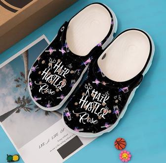 Hairstylist Personalized Hair Hustler Galaxy Classic Clogs Shoes - Monsterry AU