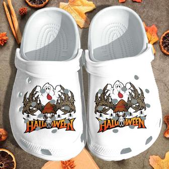 Halloween Cute Ghost With Classic Clogs Shoes - Monsterry AU
