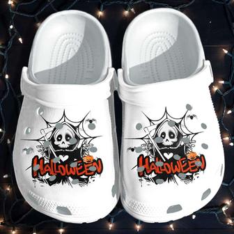 Halloween Ghost Web Crocband Clogs - Monsterry