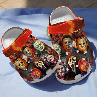 Halloween Horror Movie Characters Crocband Clogs - Monsterry AU
