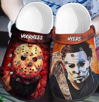 Halloween Jason Voorhees And Michael Myers Horror Movie Characters Crocband Clogs | Favorety