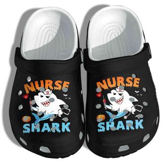 Halloween Nurse Shark Boo Costume Crocband Clogs Shoes - Monsterry