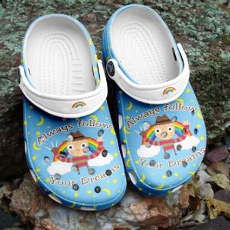Halloween Rainbow Shoes Crocs Crocband Clogs Shoes For Men Women - Monsterry CA