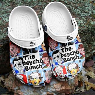 Halloween The Psycho Bunch Top Killer Characters Horror Movie Crocband Clogs - Monsterry UK