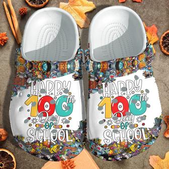 Happy 100Th Day Of School Shoes Crocbland Clog Gift - Monsterry