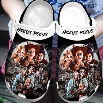 Happy Hocus Pocus Witches Black Clogs Shoes - Monsterry UK