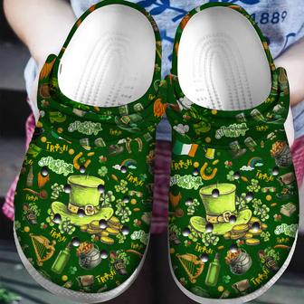 Happy St Patricks Day Classic Clogs Shoes - Monsterry AU