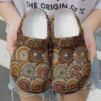 Hippie Shoes Crocs Crocband Clogs Shoes For Men Women - Monsterry