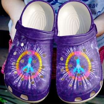 Hippie Sign Classic Clogs Shoes - Monsterry