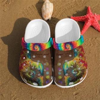 Hippie Soul Shoes Crocs Crocband Clogs Shoes For Men Women - Monsterry DE