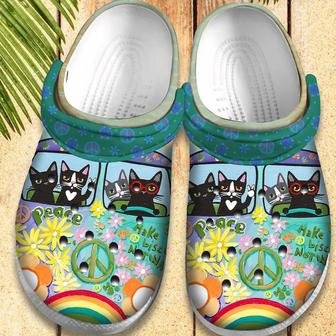 Hippie Vans Bus Retro Shoes Clogs Birthday Gift | Favorety