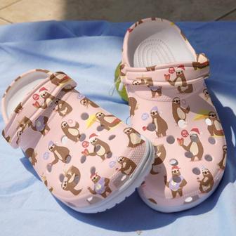 Hobby Sloth Shoes - Read Eat Enjoy Clogs Birthday Gift - Monsterry AU