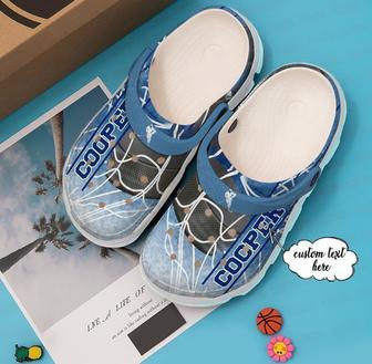 Hockey Personalized Blue Ice Clog Shoes - Monsterry DE