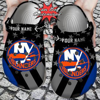 Hockey Personalized Ny Islanders Star Flag Clog Shoes | Favorety DE