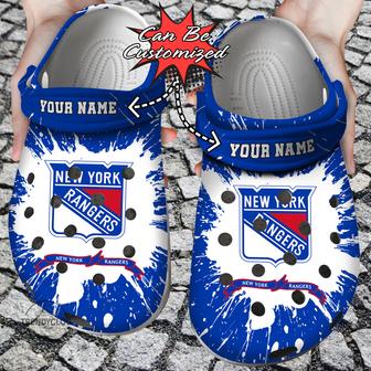 Hockey Personalized Ny Rangers Team Clog Shoes - Monsterry CA