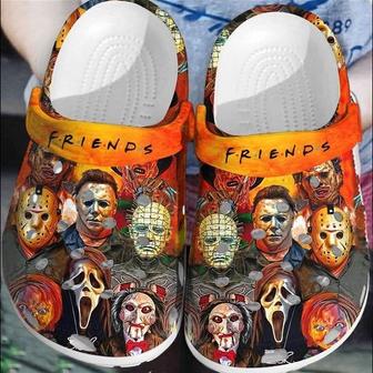 Horror Movies Friends Halloween Classic Clog Shoes - Monsterry CA