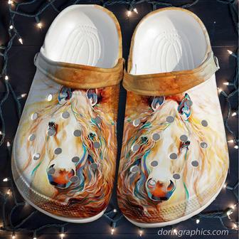 Horses Girl Shoes - Girl Love Horses Flower Beach Clogs Gift For Mothers Day - Monsterry CA