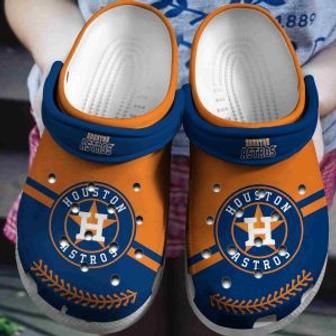 Houston Astros Crocs Crocband Comfortable Clogs Shoes For Men Women | Favorety DE