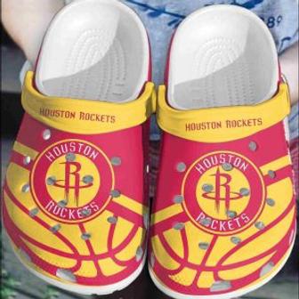 Houston Rockets Basketball Club Crocband Comfortable Shoes Clogs Crocs For Men Women | Favorety