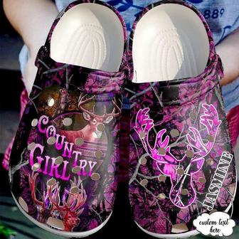 Hunting Personalized Country Girl Classic Clogs Shoes - Monsterry AU