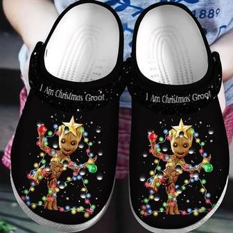 I Am Christmas Groot Christmas Lights Crocband Clog Shoes For Men Women | Favorety UK