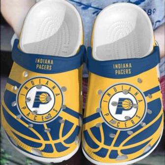 Indiana Pacers Basketball Club Clogs Crocs Shoes Comfortable Crocband For Men Women | Favorety DE