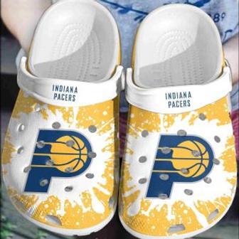 Indiana Pacers Basketball Club Clogs Crocs Shoes Crocband Comfortable For Men Women | Favorety DE