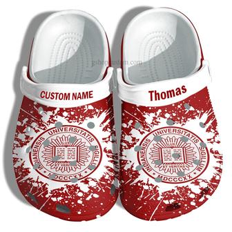 Indiana University Graduation Gifts Croc Shoes Customize- Admission Gift Shoes - Monsterry