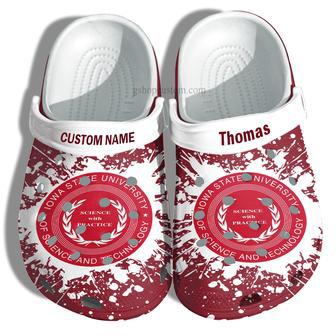 Iowa State University Graduation Gifts Croc Shoes Customize- Admission Gift Shoes | Favorety