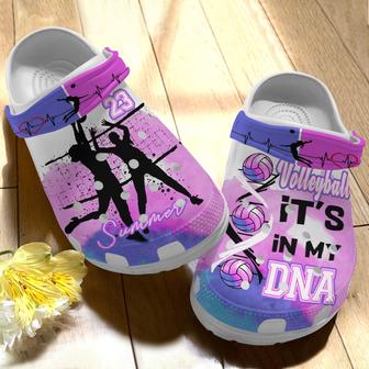 Its In My Dna Shoes - Summer Time For Volleyball Sport Clogs Gift For Birthday Christmas - Monsterry